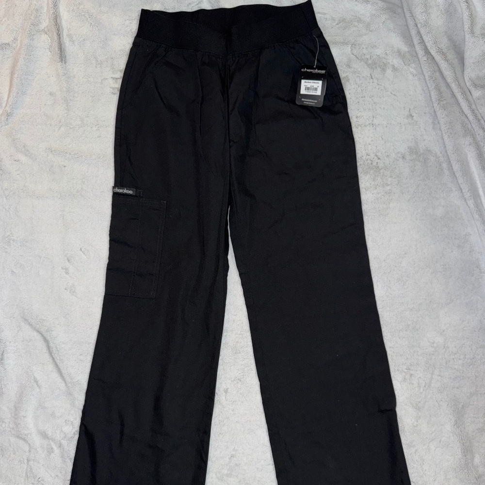 Cherokee Modern Classic Black Scrub Pant, Size XS, New With Tags